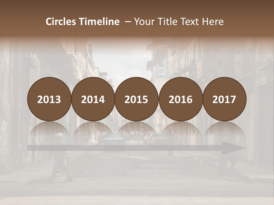 City Life Walking PowerPoint Template