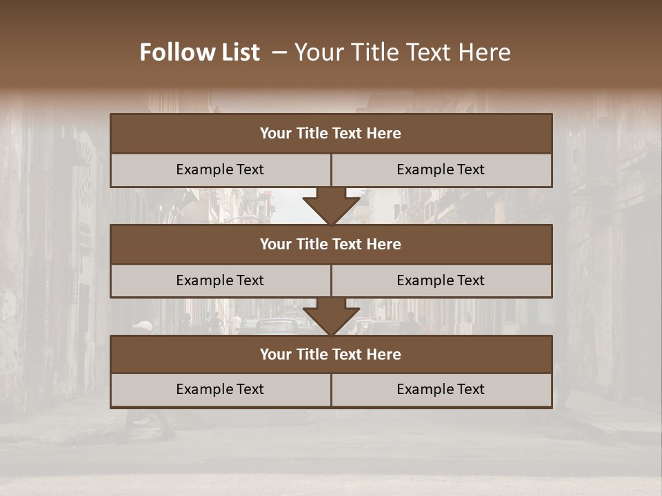 City Life Walking PowerPoint Template