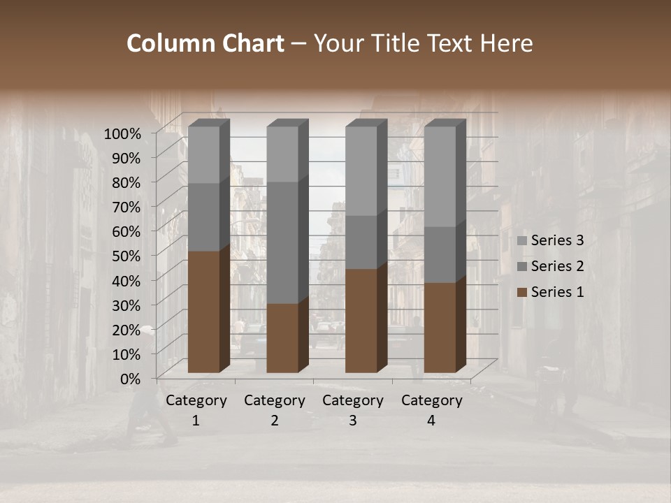 City Life Walking PowerPoint Template