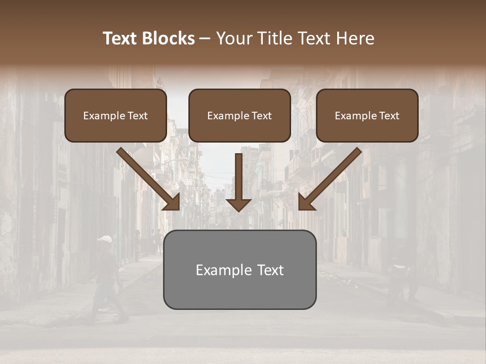 City Life Walking PowerPoint Template