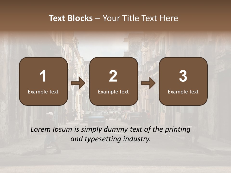 City Life Walking PowerPoint Template