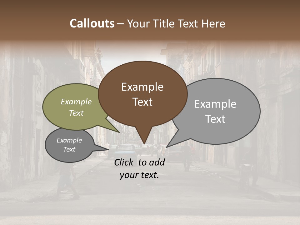 City Life Walking PowerPoint Template