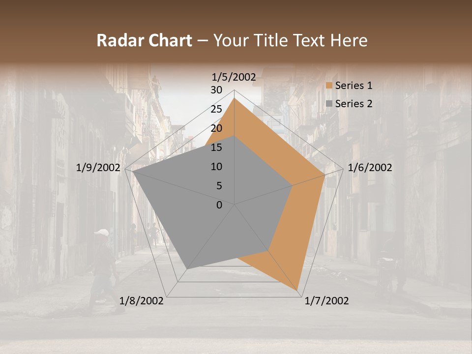 City Life Walking PowerPoint Template