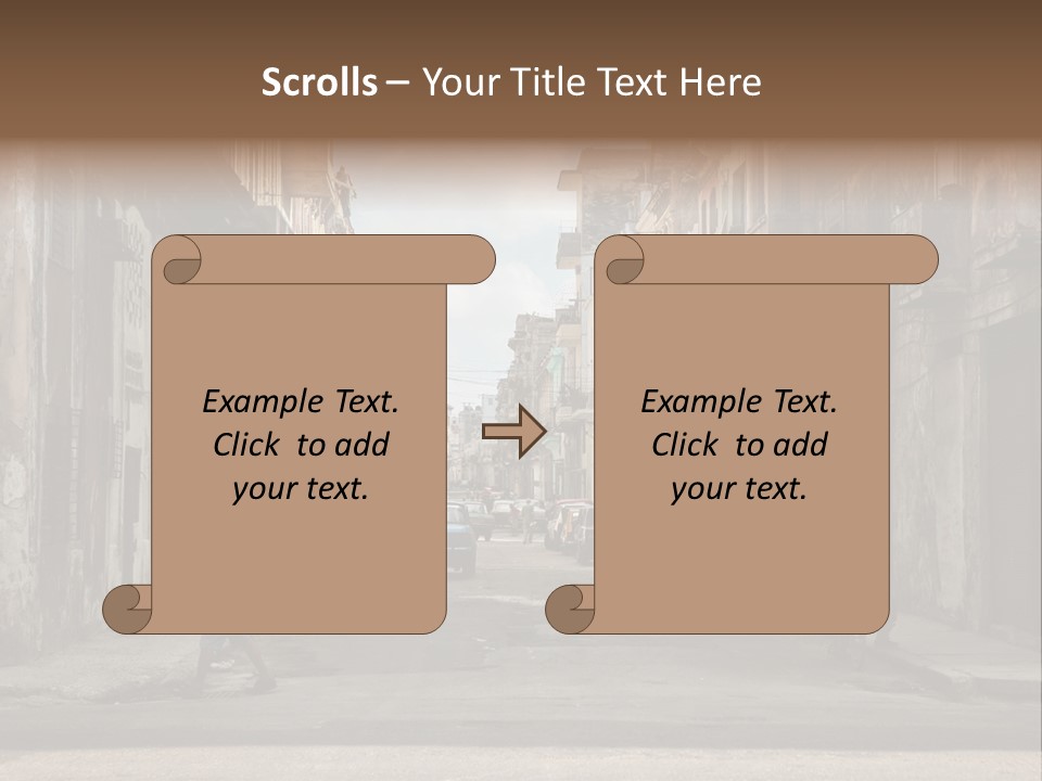 City Life Walking PowerPoint Template