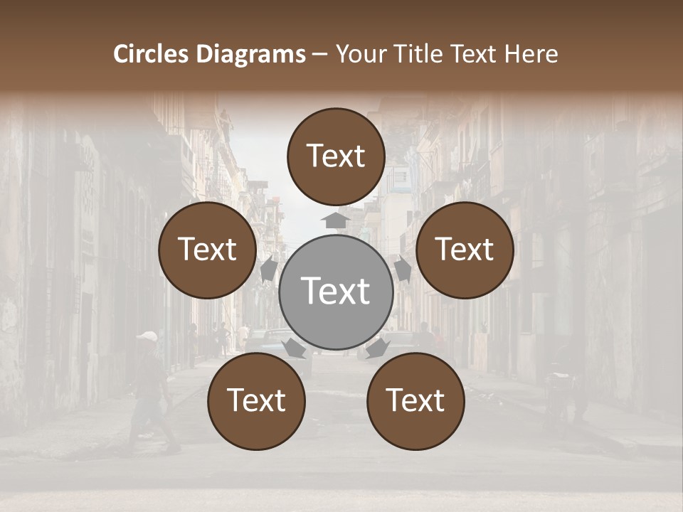 City Life Walking PowerPoint Template