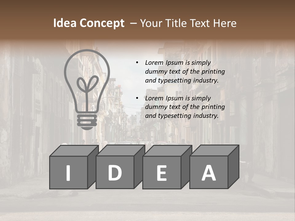 City Life Walking PowerPoint Template