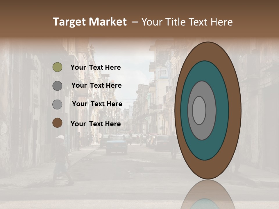 City Life Walking PowerPoint Template