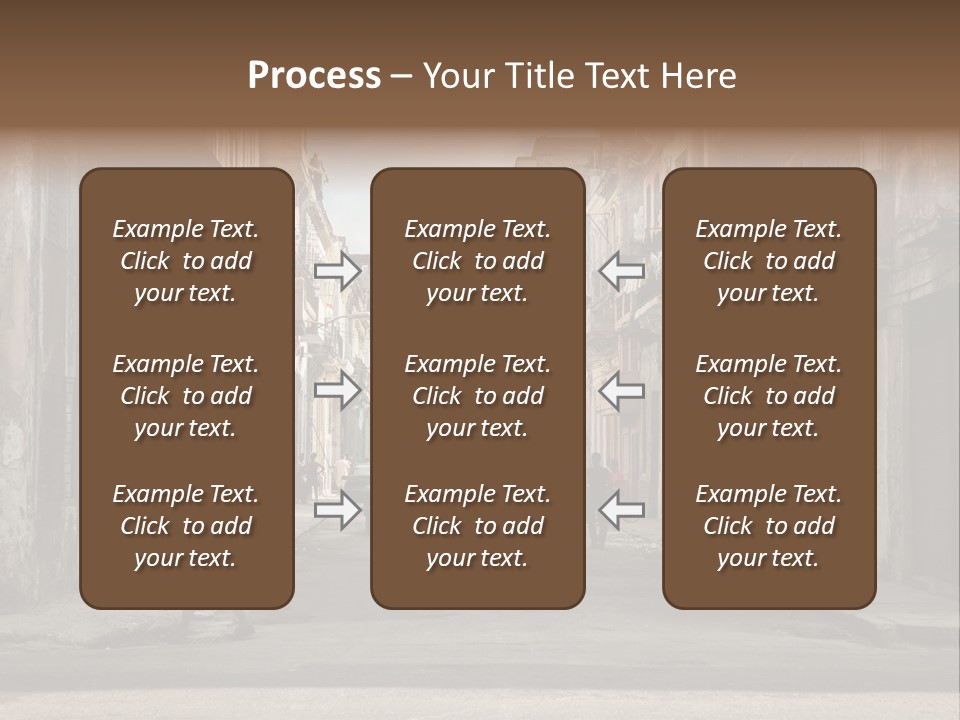 City Life Walking PowerPoint Template