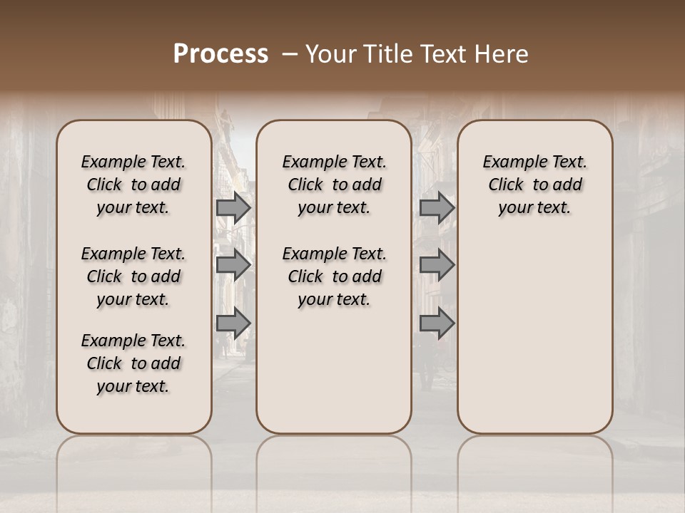 City Life Walking PowerPoint Template
