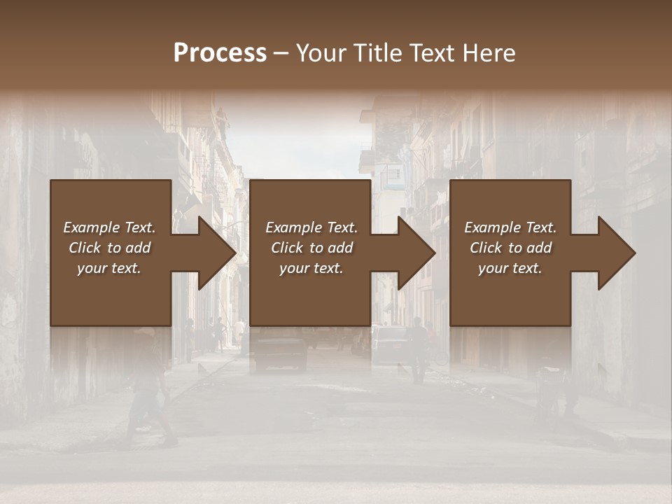 City Life Walking PowerPoint Template