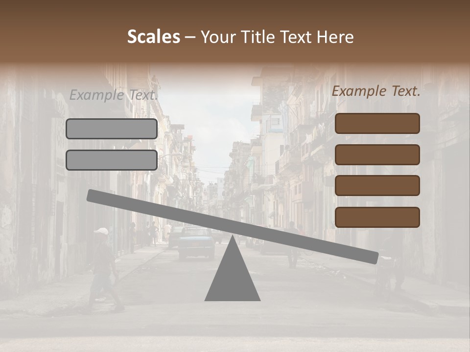 City Life Walking PowerPoint Template