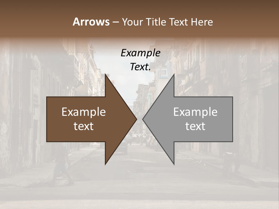 City Life Walking PowerPoint Template