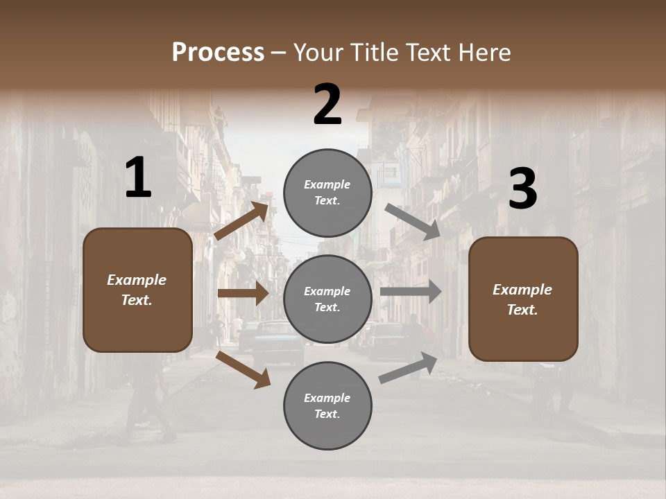City Life Walking PowerPoint Template