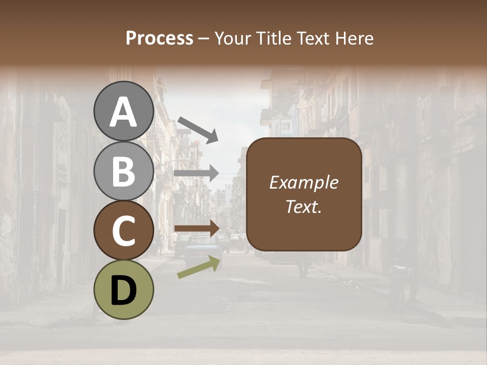 City Life Walking PowerPoint Template