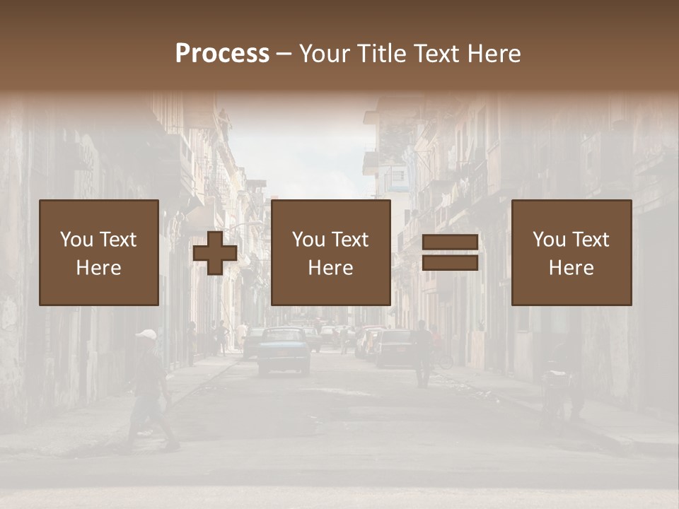 City Life Walking PowerPoint Template
