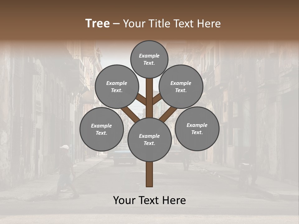 City Life Walking PowerPoint Template