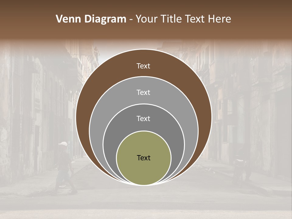 City Life Walking PowerPoint Template