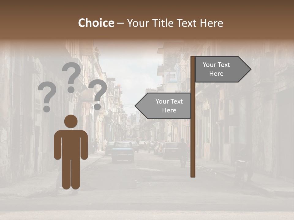 City Life Walking PowerPoint Template