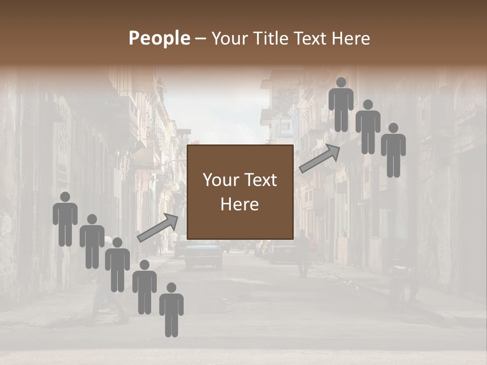 City Life Walking PowerPoint Template