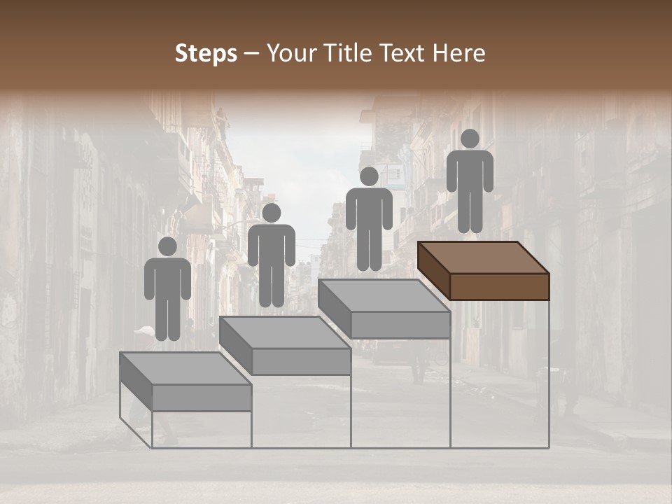 City Life Walking PowerPoint Template