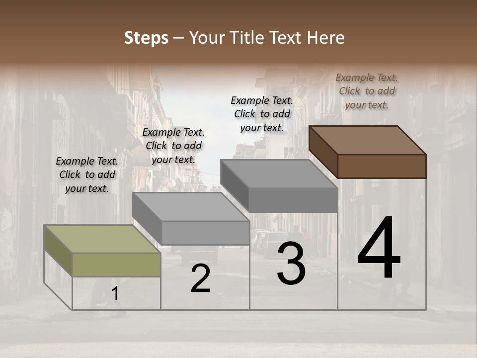 City Life Walking PowerPoint Template