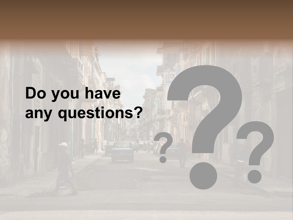 City Life Walking PowerPoint Template