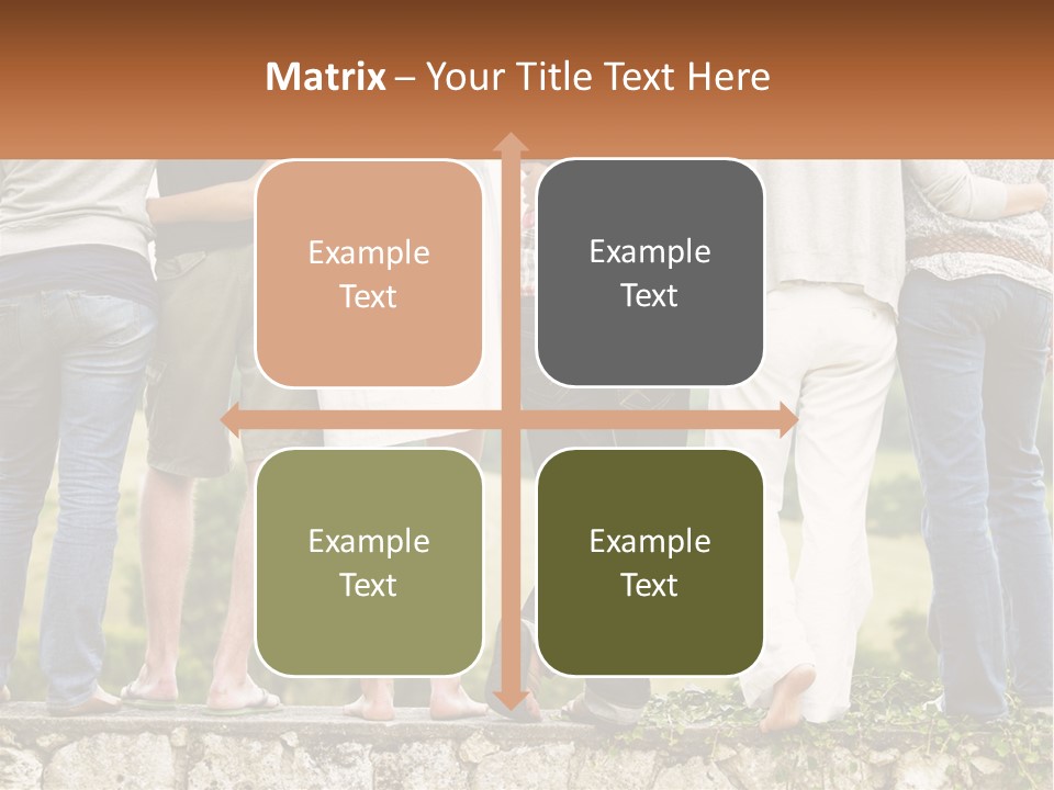 Affection Caucasian Skirt PowerPoint Template