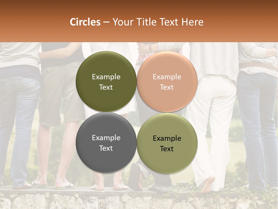 Affection Caucasian Skirt PowerPoint Template