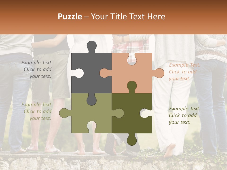 Affection Caucasian Skirt PowerPoint Template