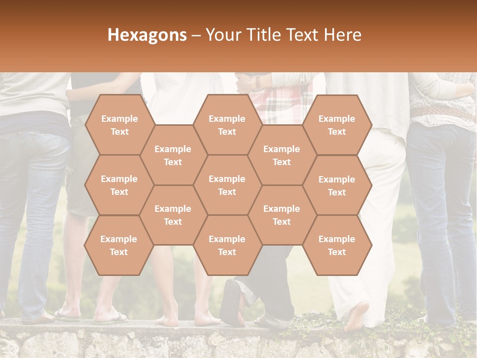 Affection Caucasian Skirt PowerPoint Template