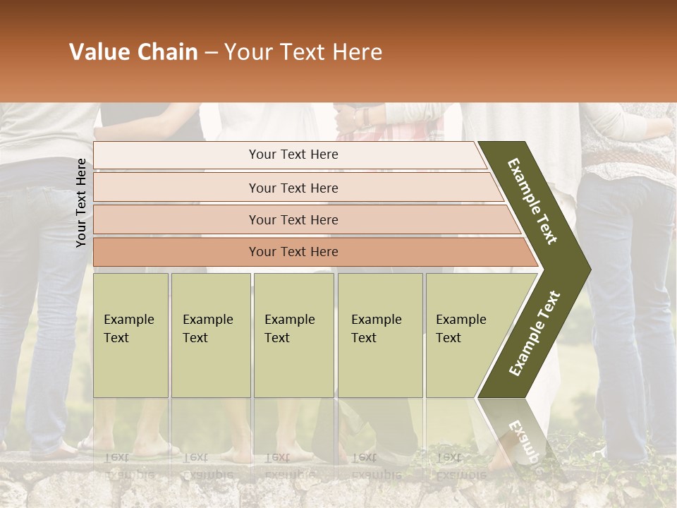Affection Caucasian Skirt PowerPoint Template