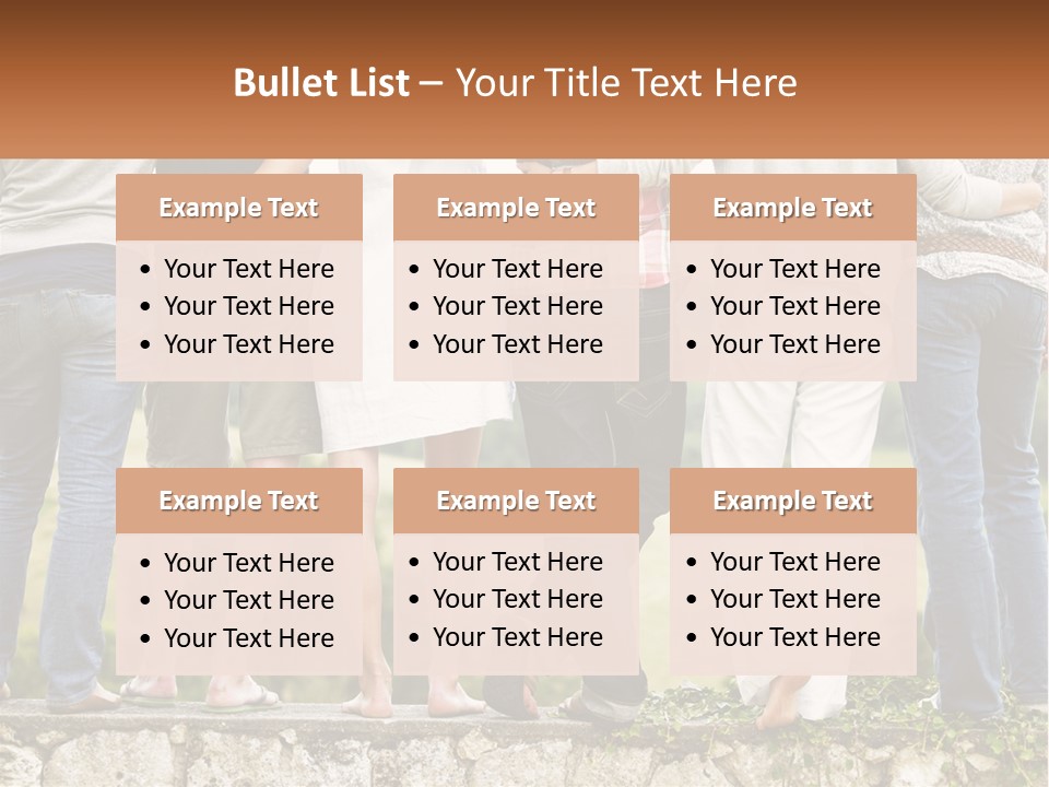 Affection Caucasian Skirt PowerPoint Template