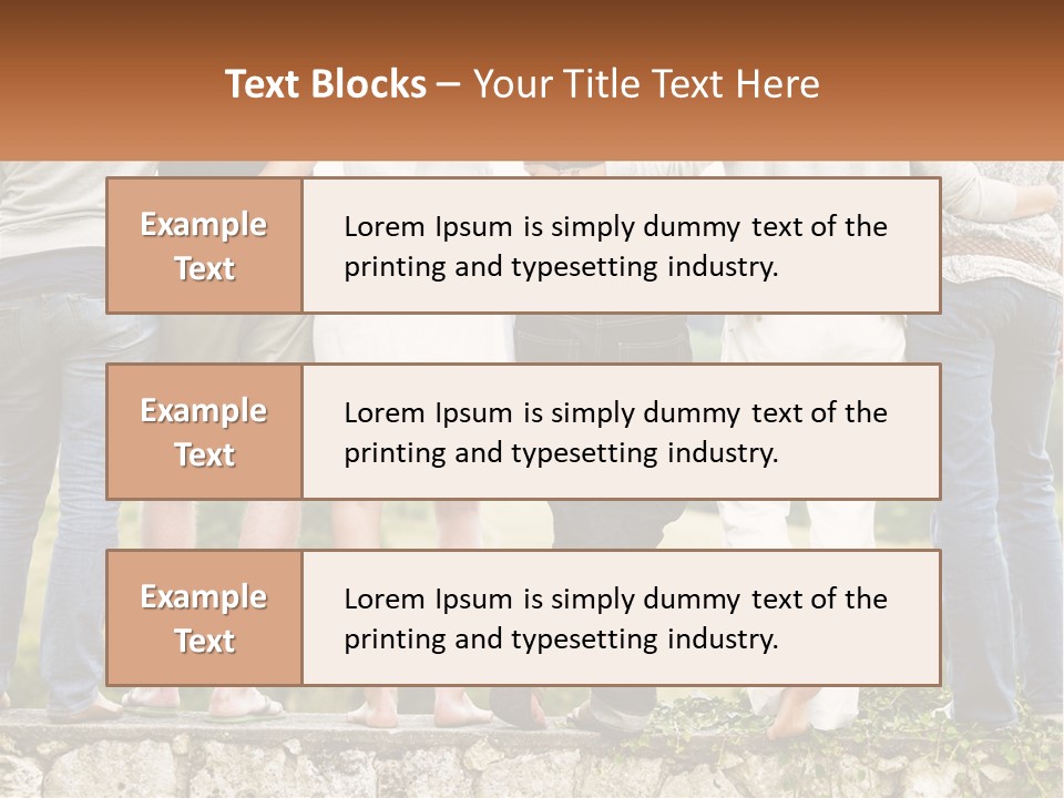 Affection Caucasian Skirt PowerPoint Template