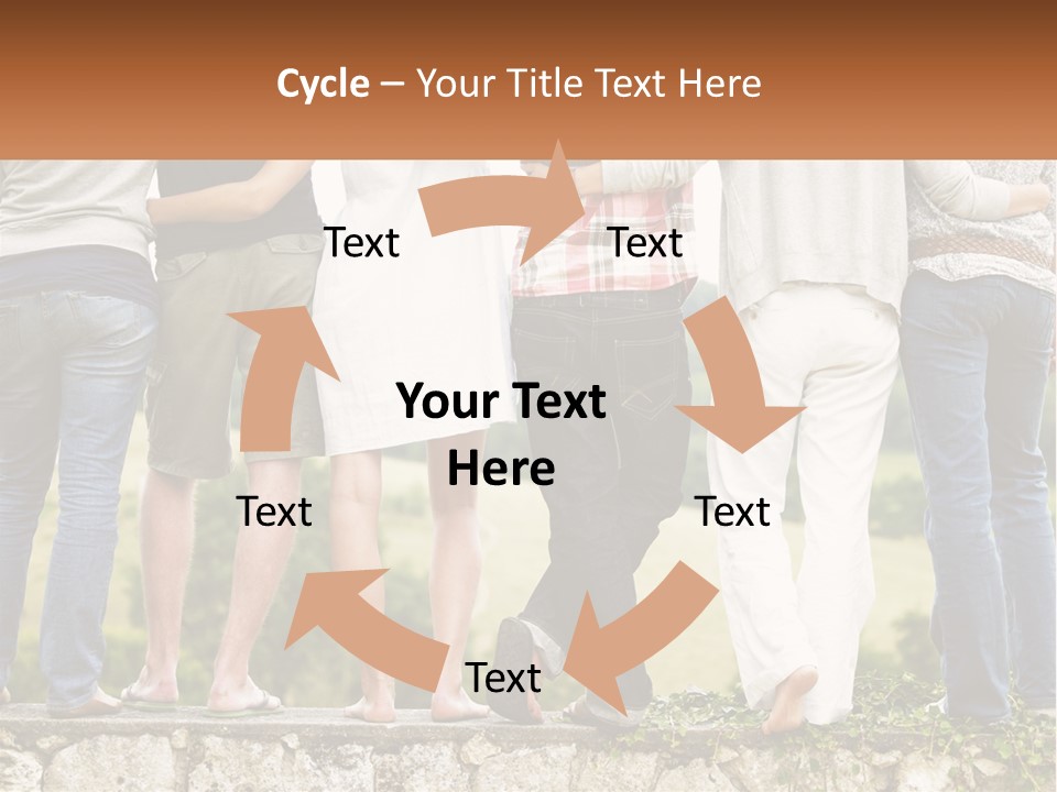 Affection Caucasian Skirt PowerPoint Template