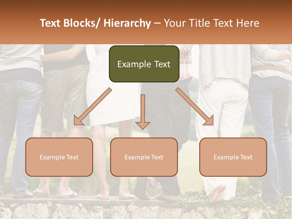 Affection Caucasian Skirt PowerPoint Template