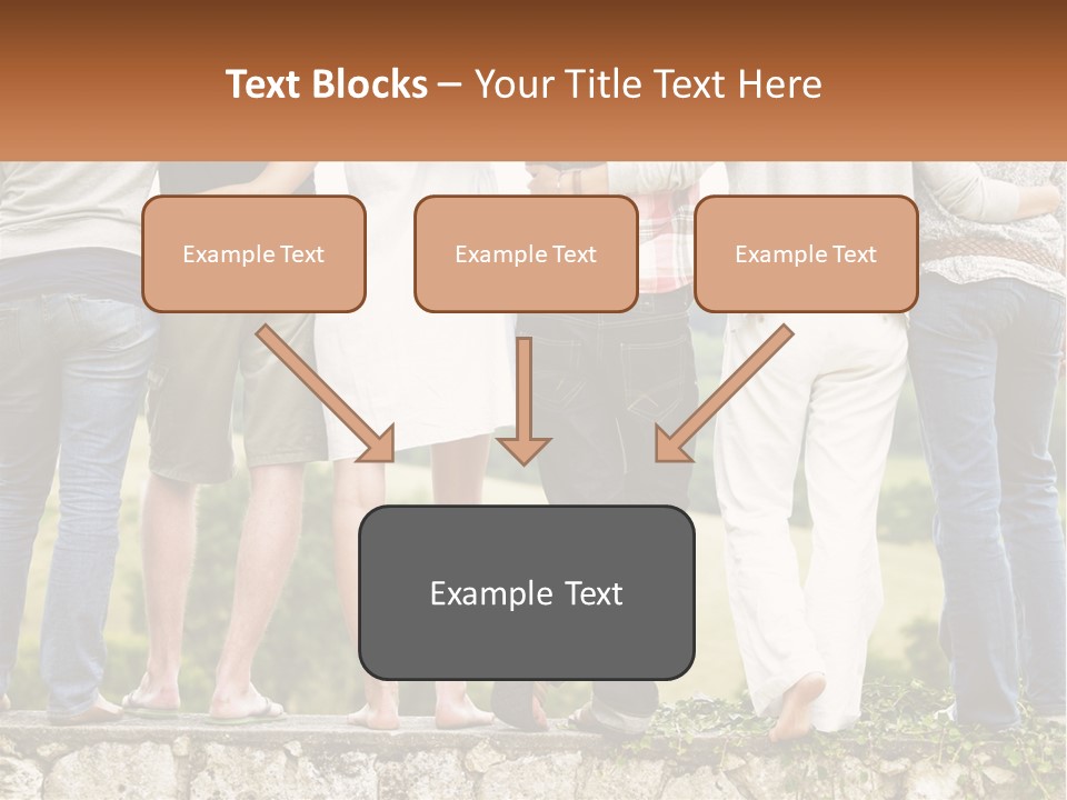 Affection Caucasian Skirt PowerPoint Template