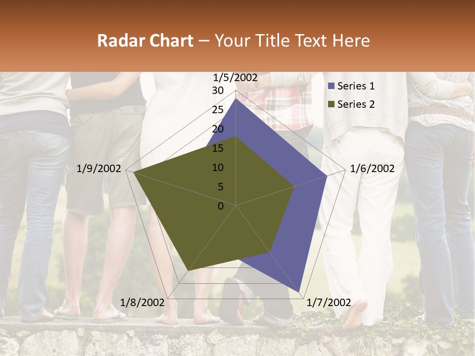 Affection Caucasian Skirt PowerPoint Template