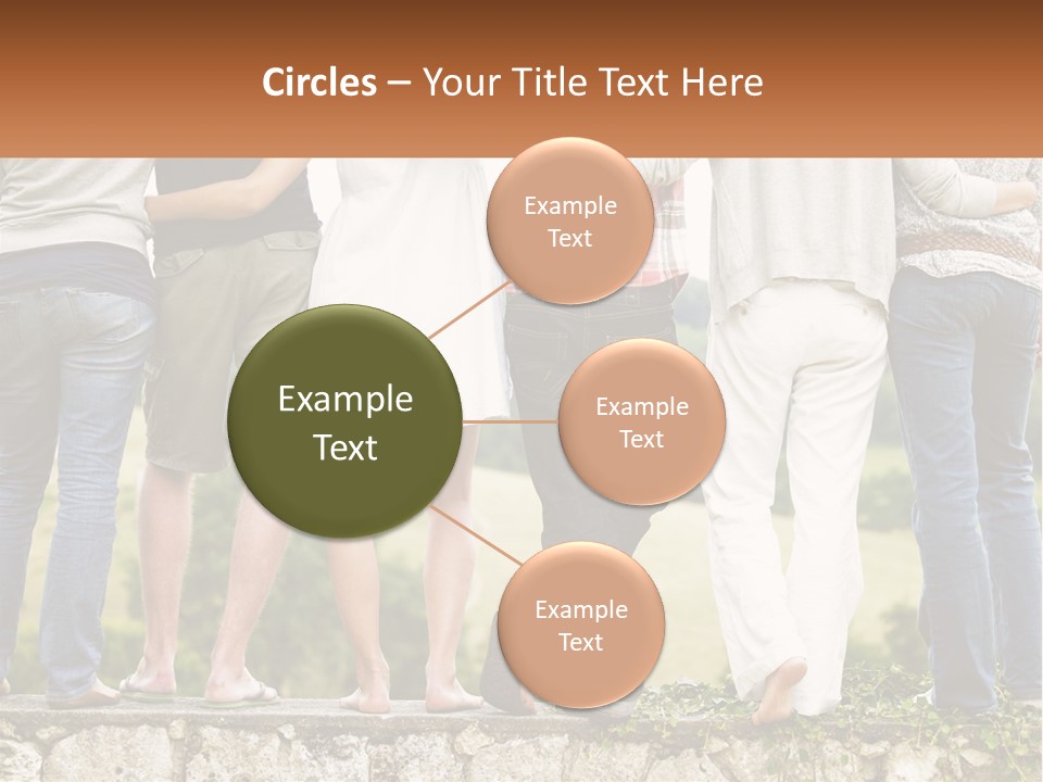 Affection Caucasian Skirt PowerPoint Template