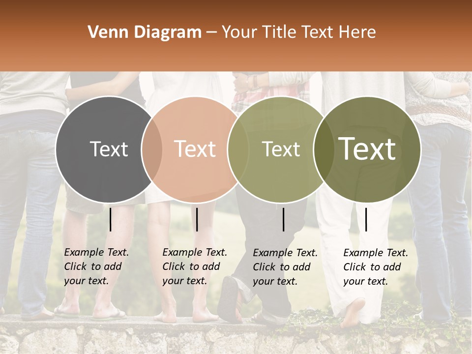 Affection Caucasian Skirt PowerPoint Template