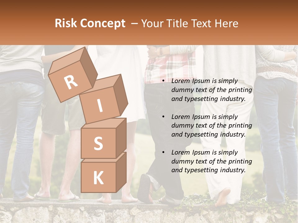 Affection Caucasian Skirt PowerPoint Template