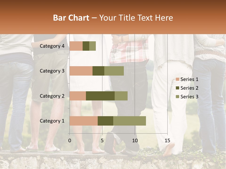Affection Caucasian Skirt PowerPoint Template