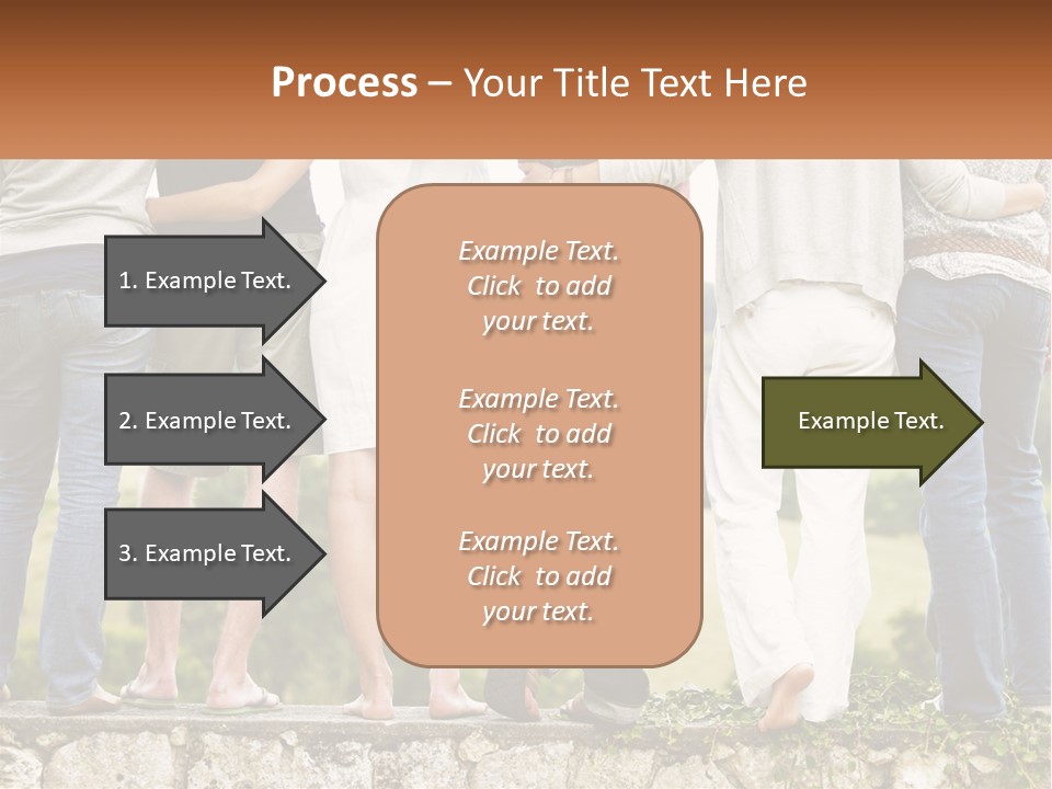 Affection Caucasian Skirt PowerPoint Template