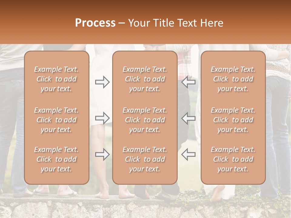Affection Caucasian Skirt PowerPoint Template