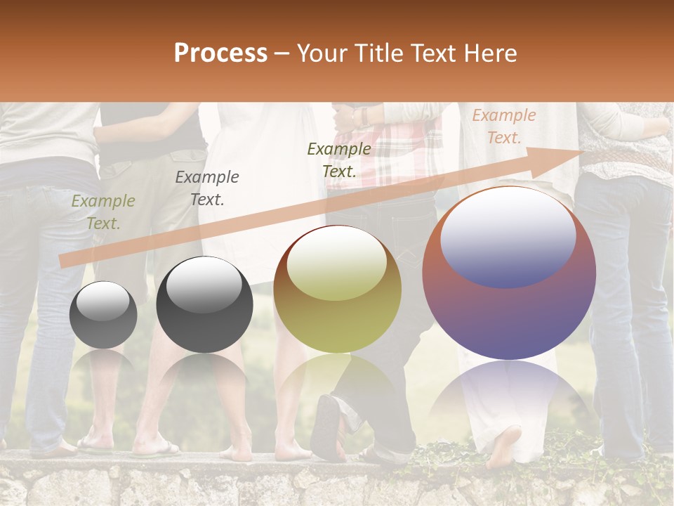 Affection Caucasian Skirt PowerPoint Template