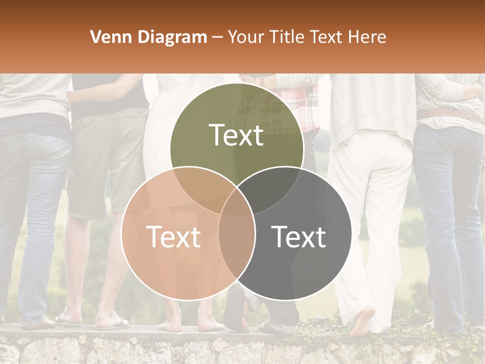 Affection Caucasian Skirt PowerPoint Template