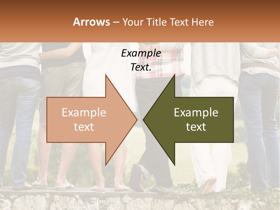 Affection Caucasian Skirt PowerPoint Template