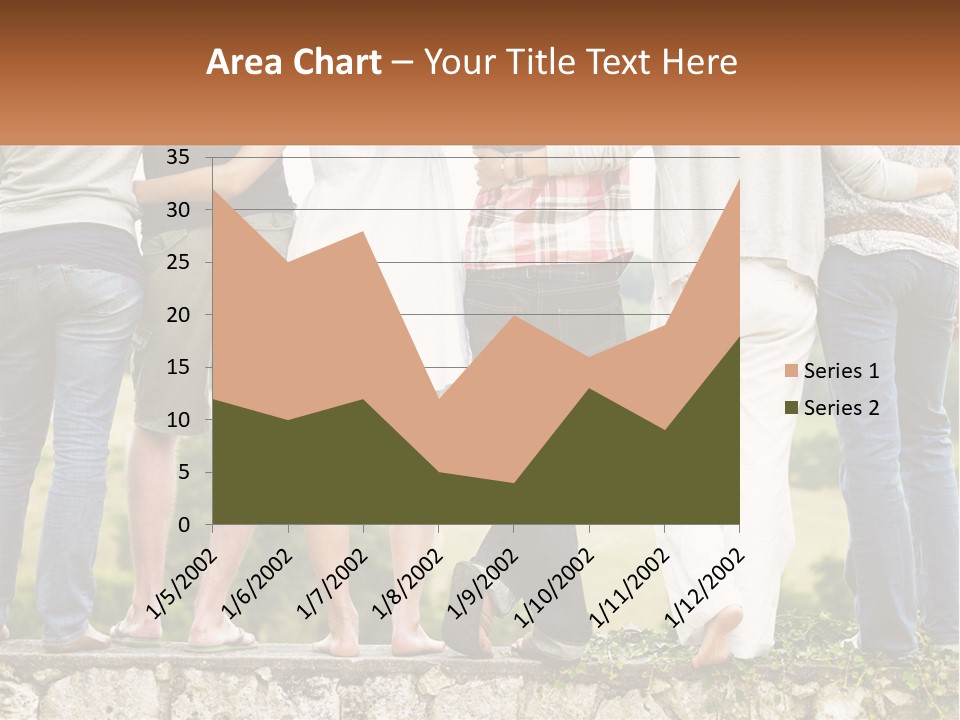 Affection Caucasian Skirt PowerPoint Template