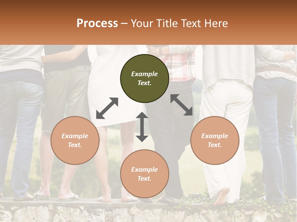 Affection Caucasian Skirt PowerPoint Template