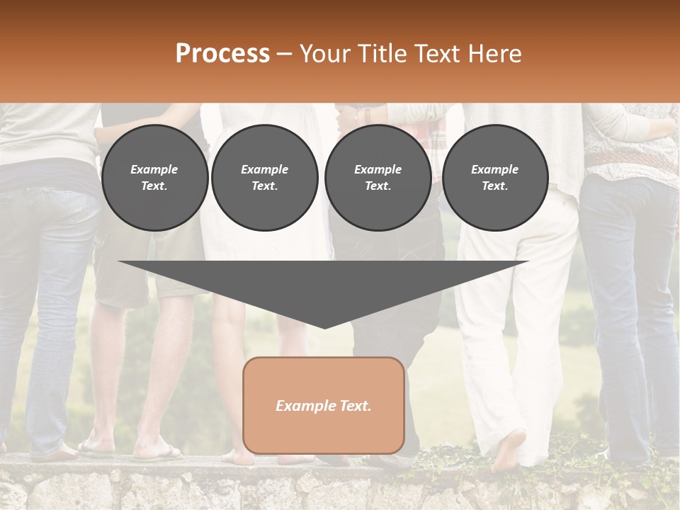 Affection Caucasian Skirt PowerPoint Template