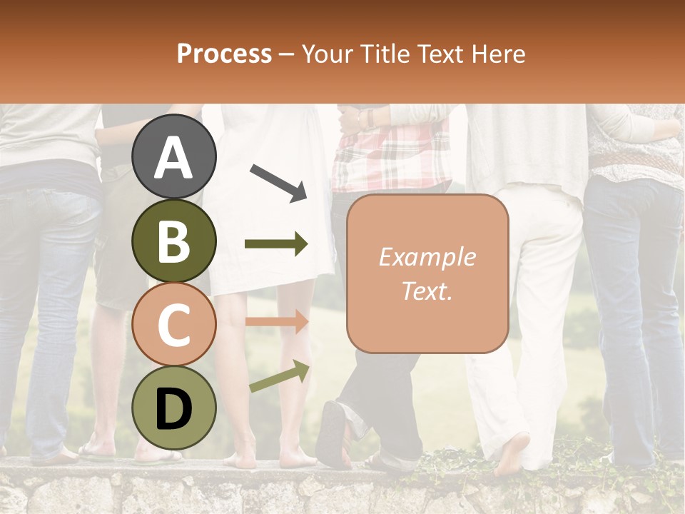 Affection Caucasian Skirt PowerPoint Template